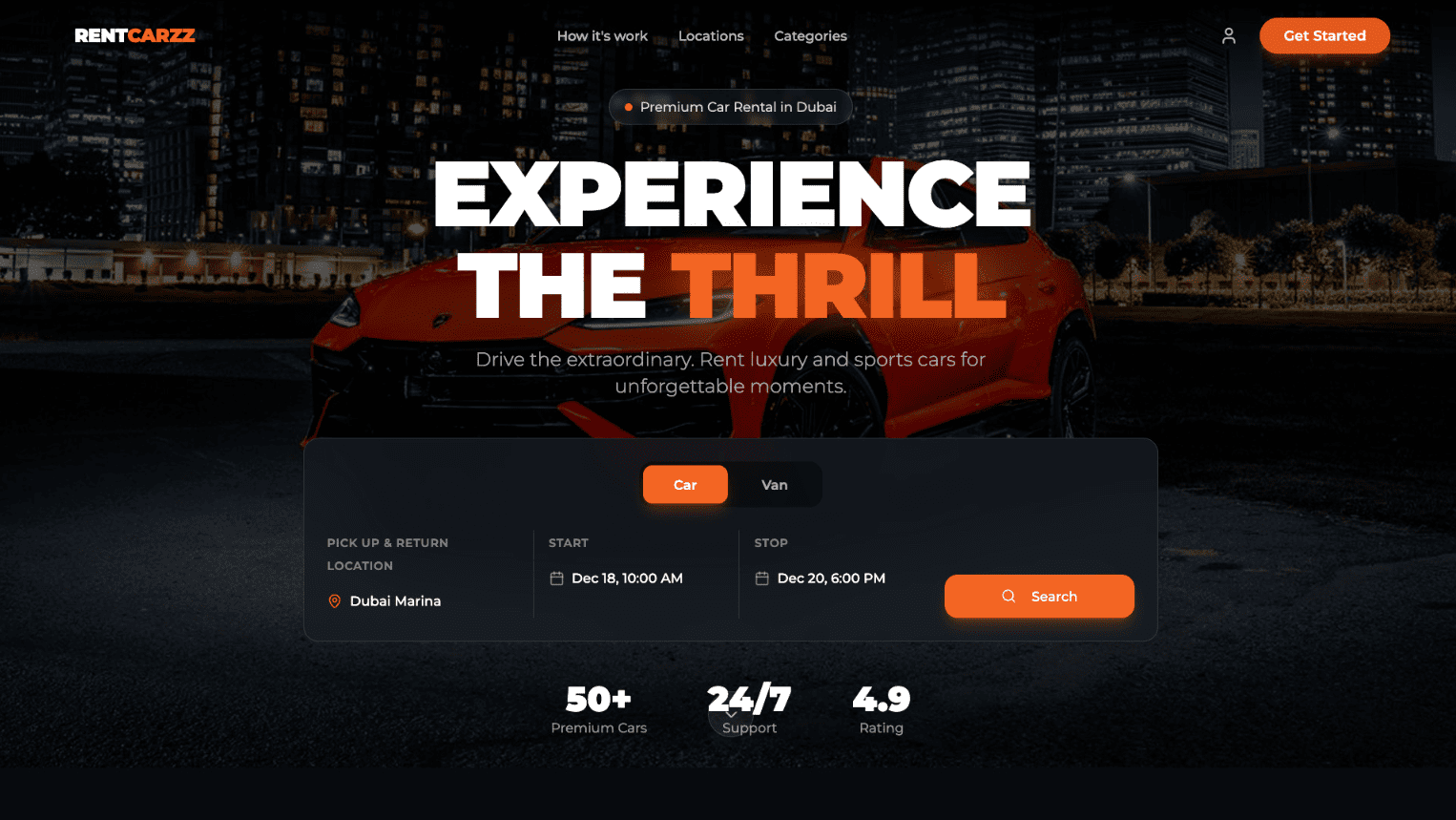 RentCarzz - Car Rental